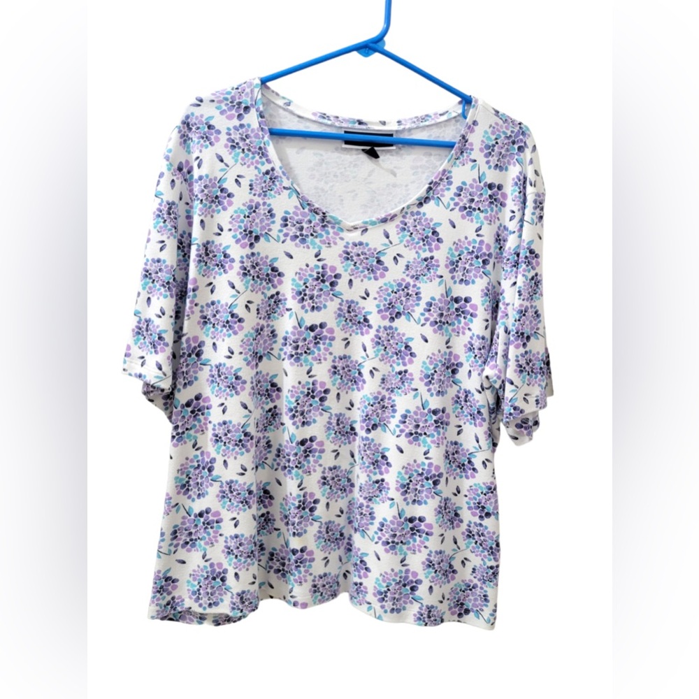 Karen Scott 2x Top 60% Cotton 40% polyester